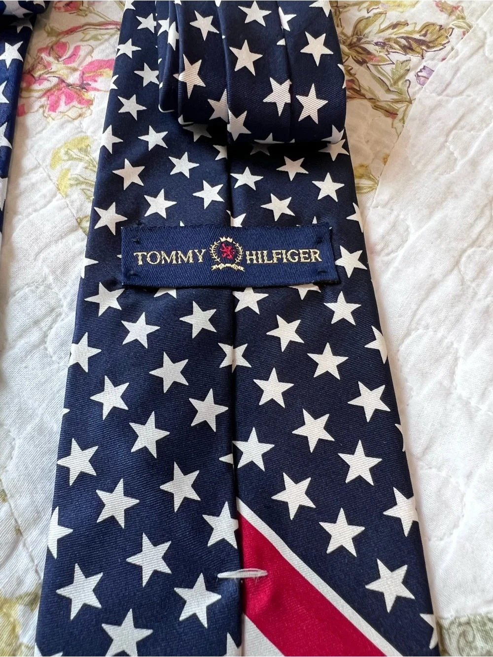 Vintage Patriotic American Flag  Statue of Liberty Tie Lot 2pc